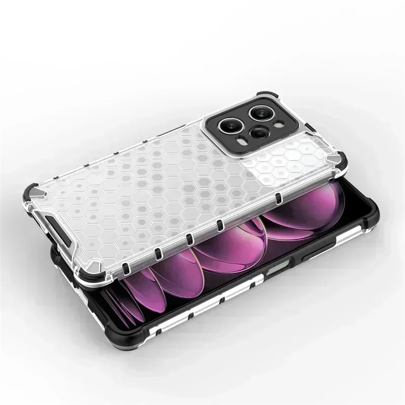 Für Xiaomi Redmi Note 12 Pro 5G Hülle Hybrid Armor stoßfeste Phoen Hülle für Redmi Note 12 Pro + Plus transparente weiche Rückseite