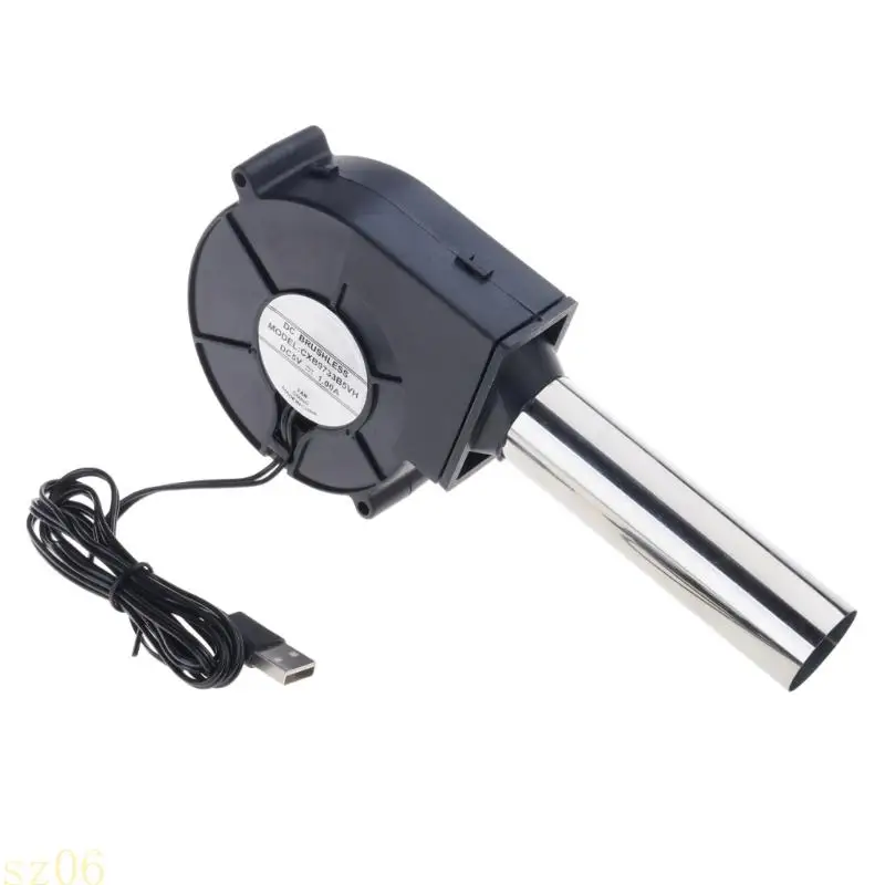 

Q2Q4 9733 5 В Усилитель воздушного потока для барбекю на открытом воздухе Трехскоростной USB-вентилятор подходит для дровяной и