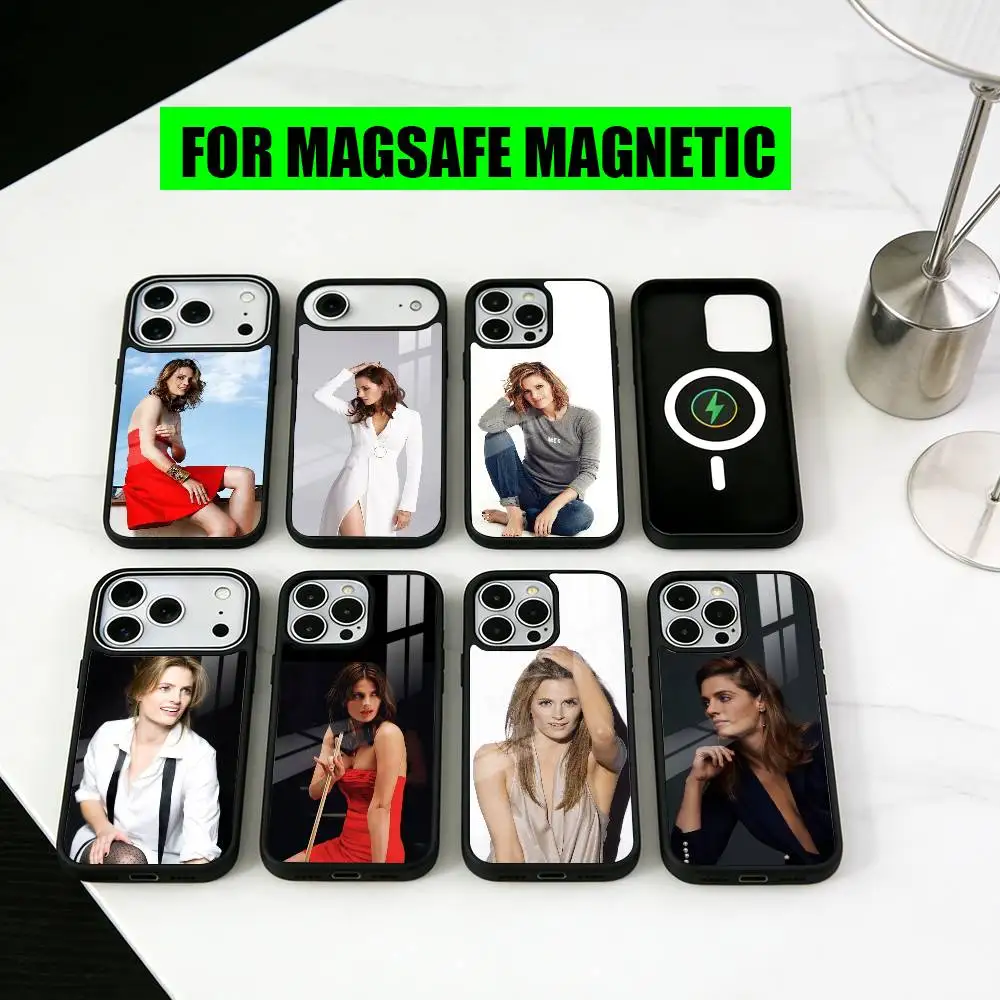 

Actor S-Stana K-Katic Phone Case For iPhone17,16,15,14,13,12,11 Plus,Pro Magnetic For Magsafe Wireless Charging