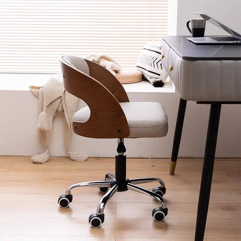 Glides Casters Office Chair Brown Cylinder Soft Revolving Cozy Drift Computer Chair Vanity Wheel Silla De Escritorio Playseat