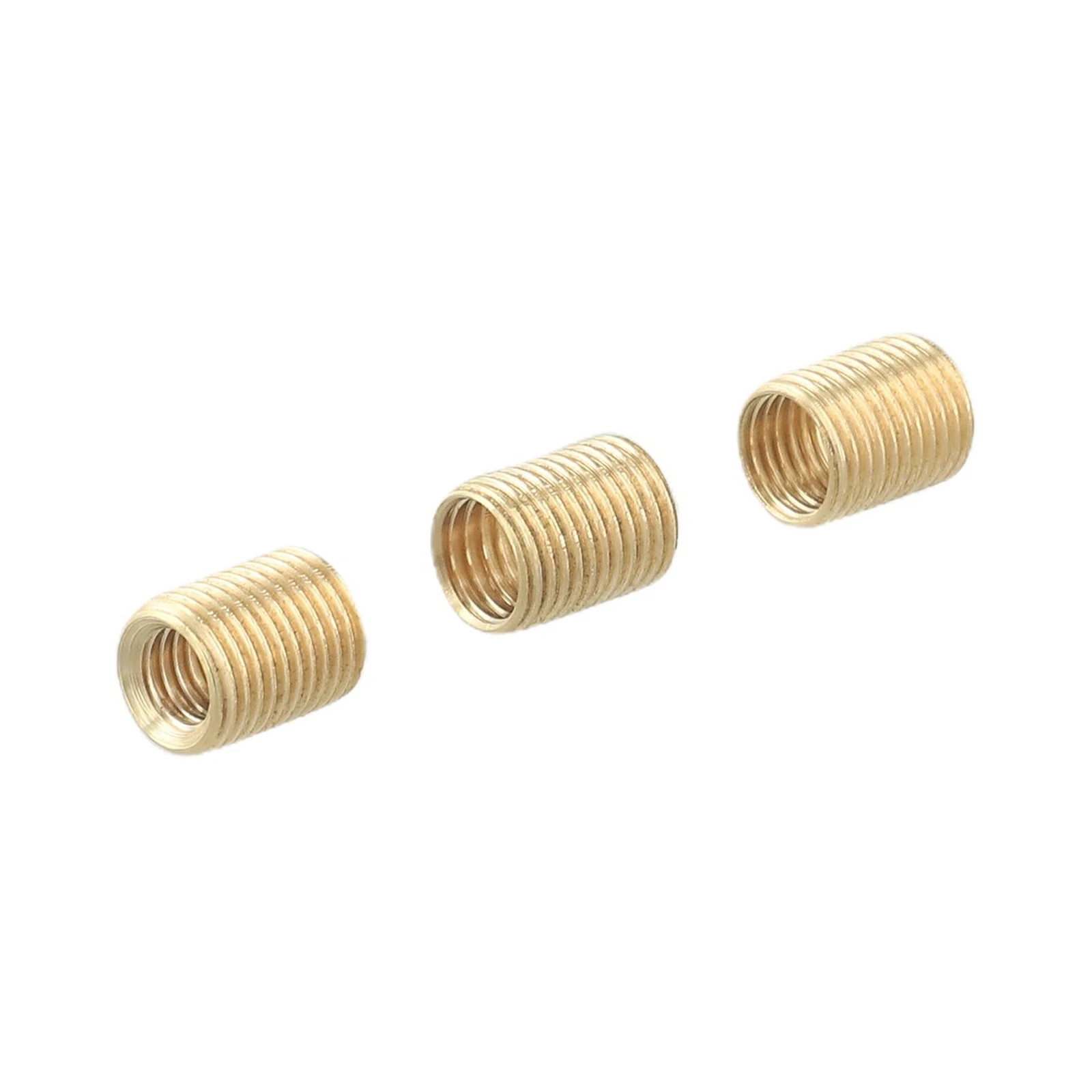 3pcs Adapter Applicable To M10x1.5 M10*1.25 M8*1.25 Shift Knob Thread Adapters Gold Aluminum-alloy Automotive Interior Parts