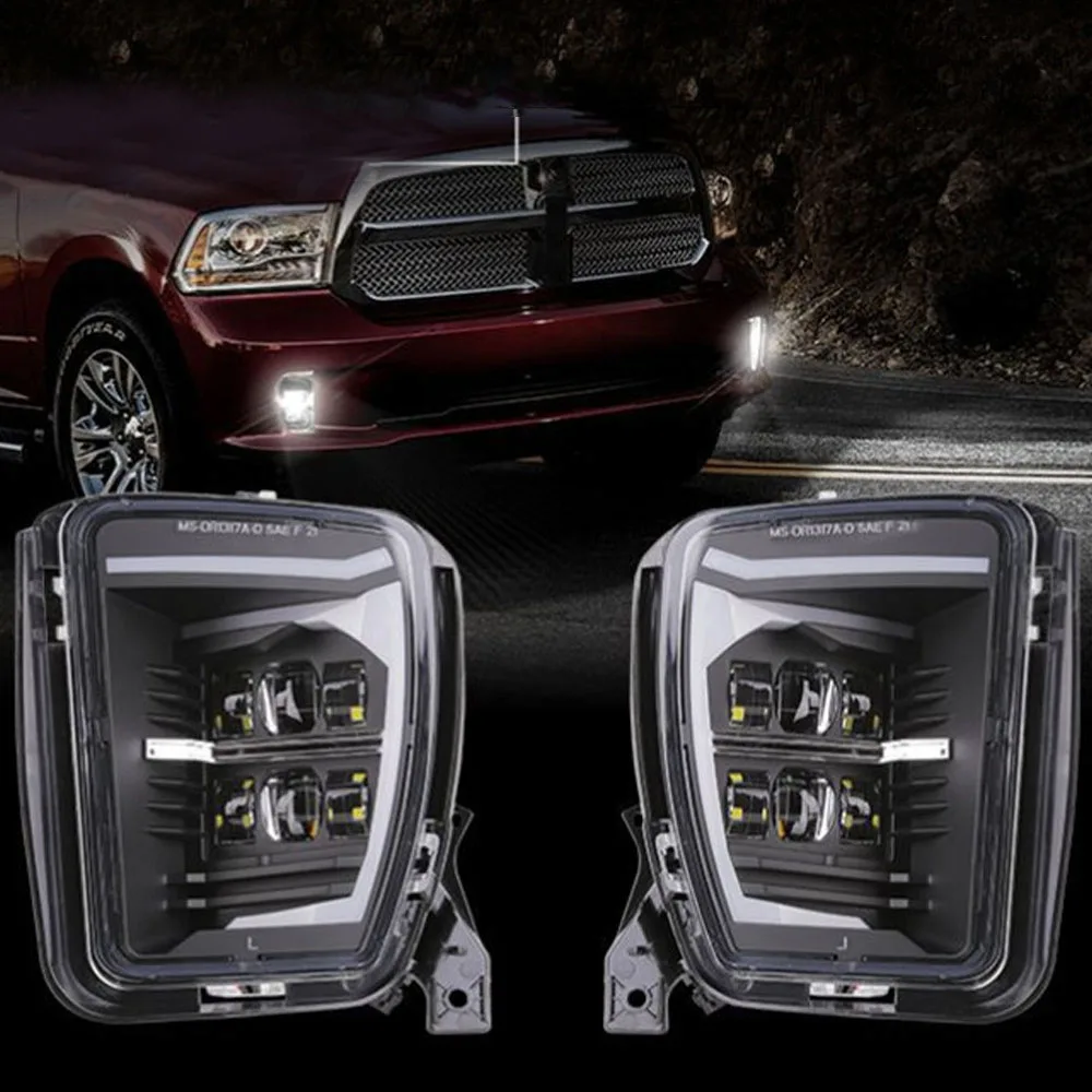 For Dodge Fog Light Parts For Dodge Ram 1500 Accessories Led Fog Lamp For Dodge Ram 2013-2017