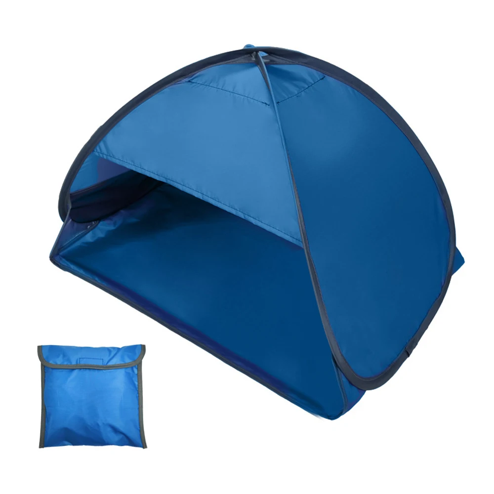 Portable Sun Shelter Outdoor Mini Sunbathing Head Tent Windproof Sand Proof Canopy Headrest Pops Up Beach Sun Shade Tents