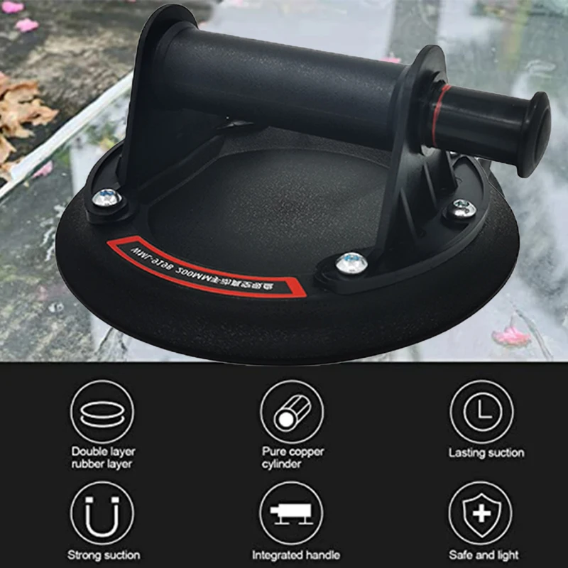 2024 Vacuum Suction Cup 200kg Loading Capacity Heavy Duty Vacuum Spreader for Tile Adsorption Granite Glass Lifting 8 inch Cup