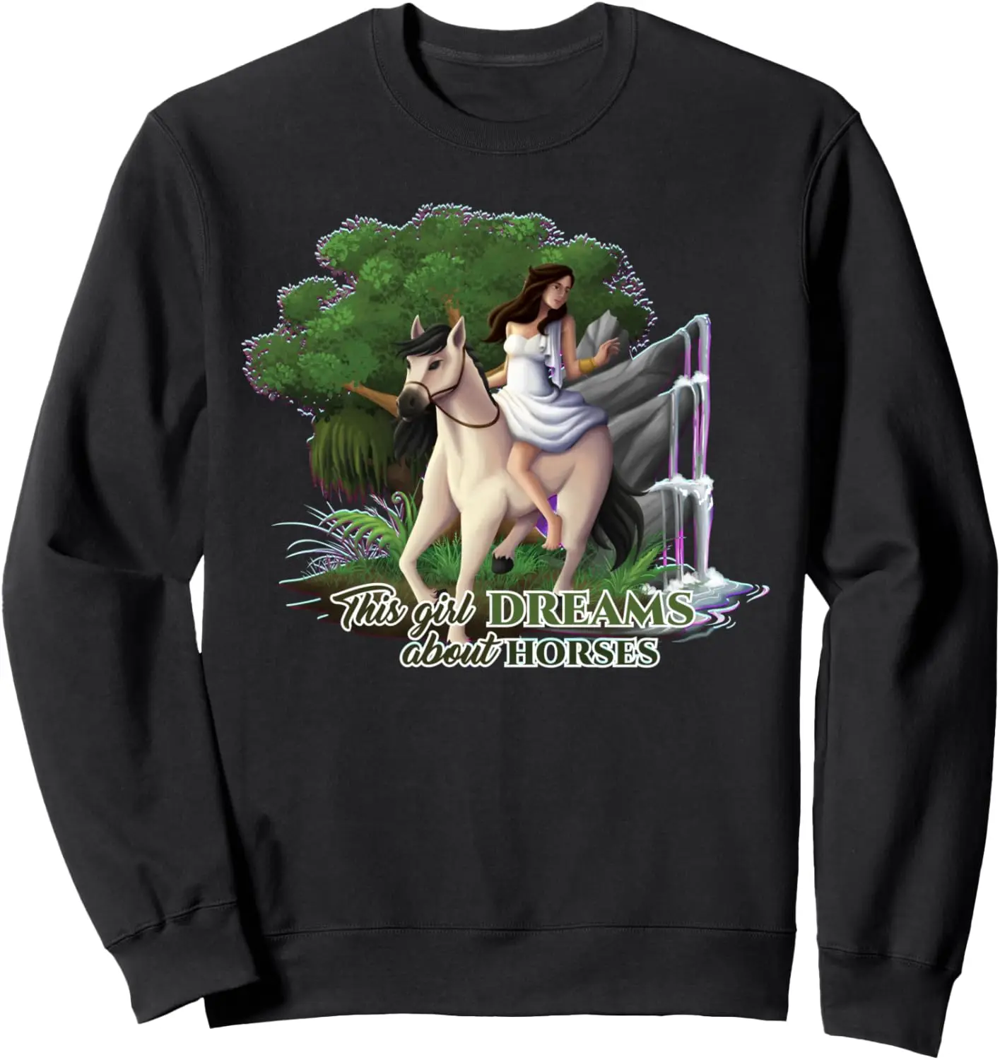 

Эта девушка мечтает о толстовке с лошадьми