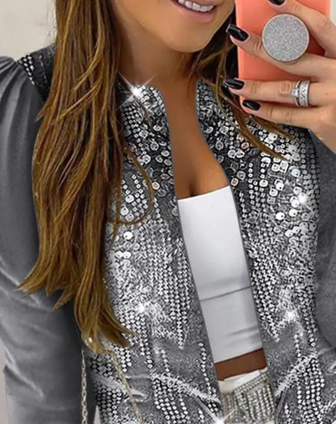 

Jacquard & Argyle Pattern Jacket,Long - Sleeve, Open Front, Ideal for Layering in Spring & Autumn