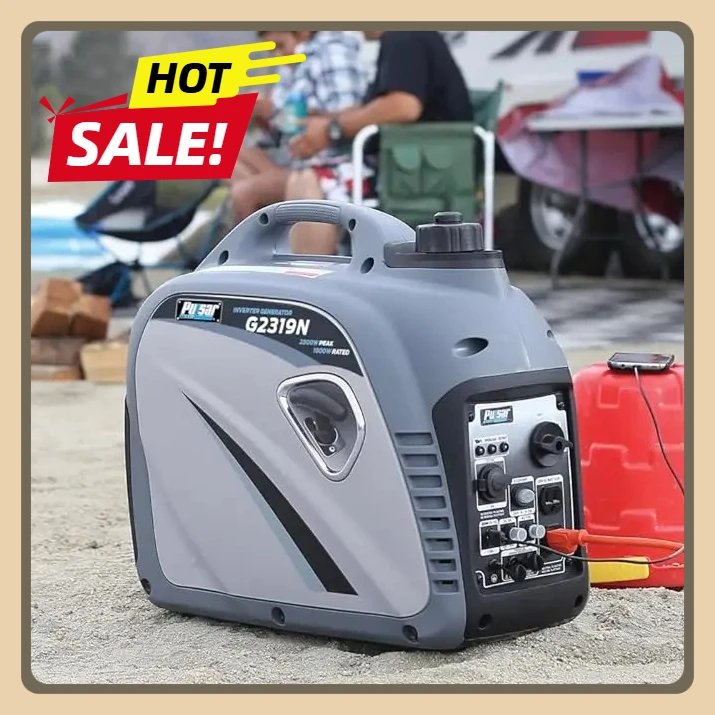 

2300W Portable Quiet Inverter Generator & Parallel Capability, G2319N Gas-Powered, Carb Compliant With USB Outlet