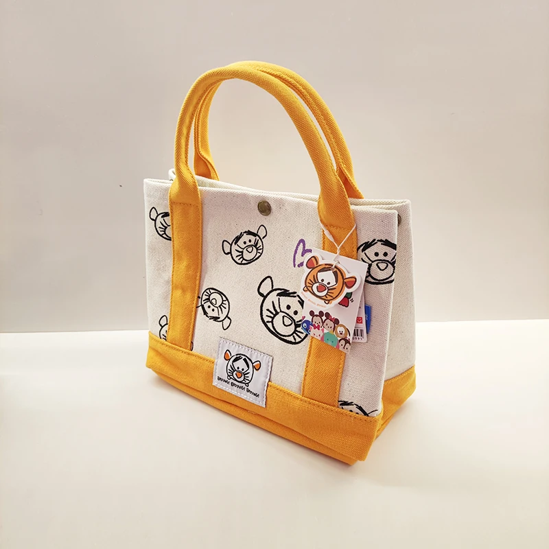 Miniso Disney The Pooh Chip Dale przenośna torebka płócienna torba na Lunch o dużej pojemności wielofunkcyjny Organizer Crossbody