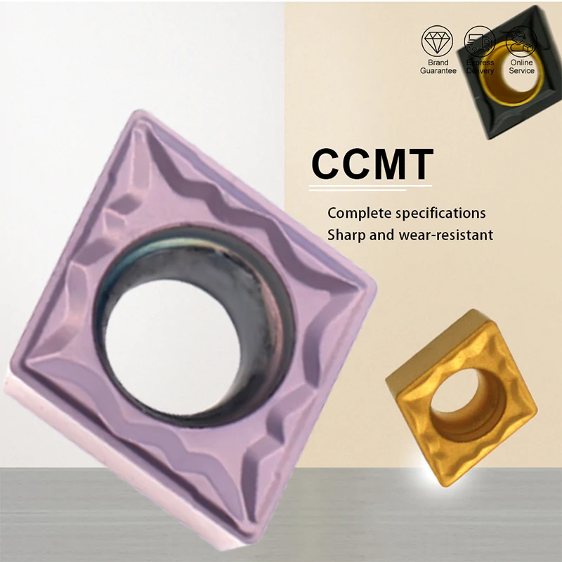 Ccmt060204 Hmp Ccmt09t304 Mp Cccmt120404 Cnc Interne Draaigereedschap Carbide Inzetstuk Ccmt060208 Draaibank Tool Ccmt