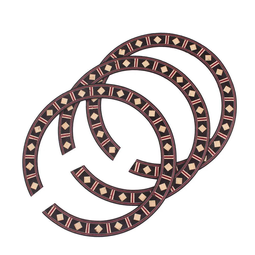 3 قطعة روزوود روزيت للجيتار الصوتية الكلاسيكية ثقب الصوت الديكور خشبية الغيتار روزيت اكسسوارات أجزاء الأدوات #1