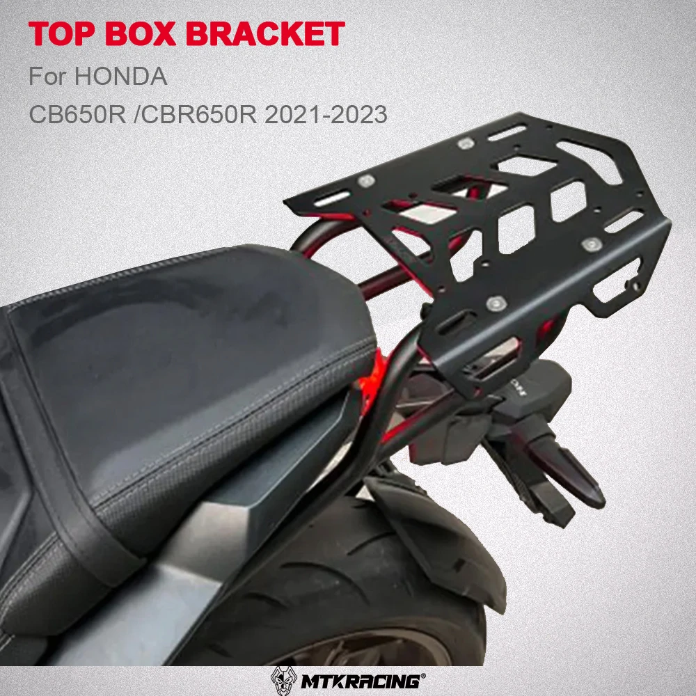 

MTKRACING Top Box Bracket For HONDA CB650R CBR650R 2021-2023 Rear Carrier Luggage Rack Tailbox Fixer Holder Cargo Bracket Kit