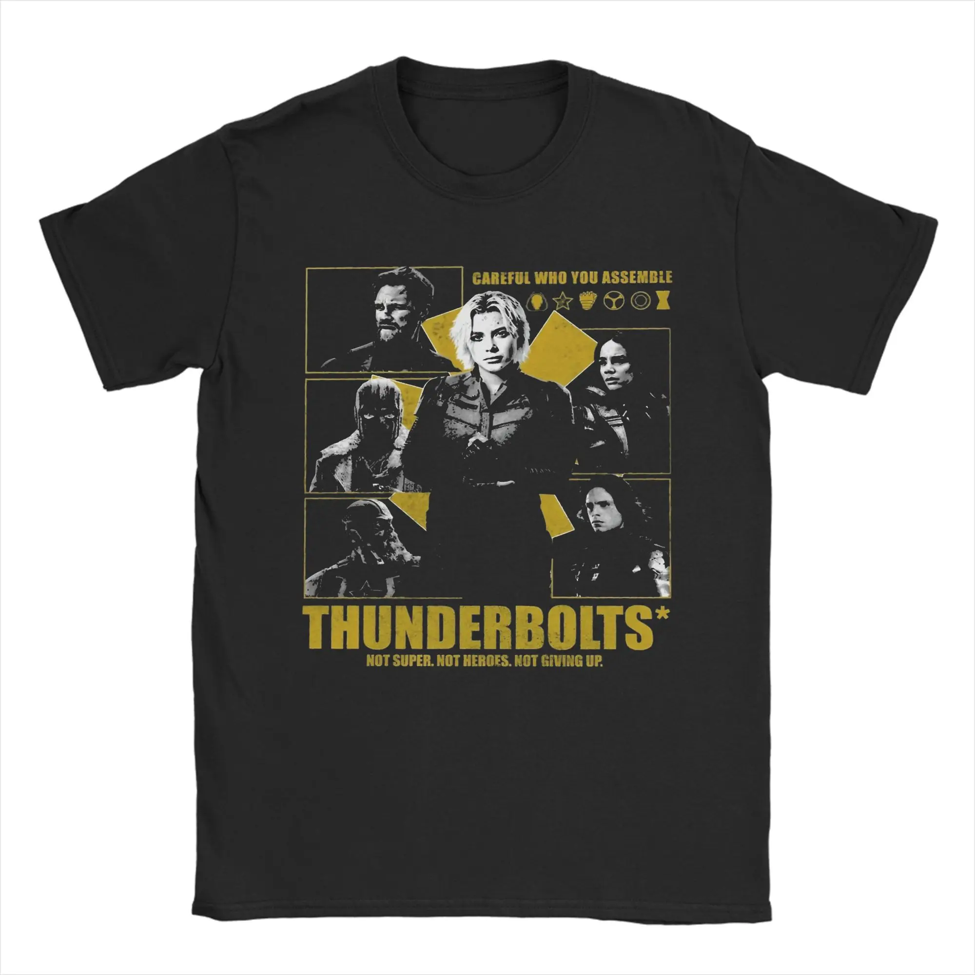 

Мужская футболка Thunderbolt Superheros, винтажные футболки с коротким рукавом, футболка с круглым вырезом, хлопковая Новое поступление, одежда