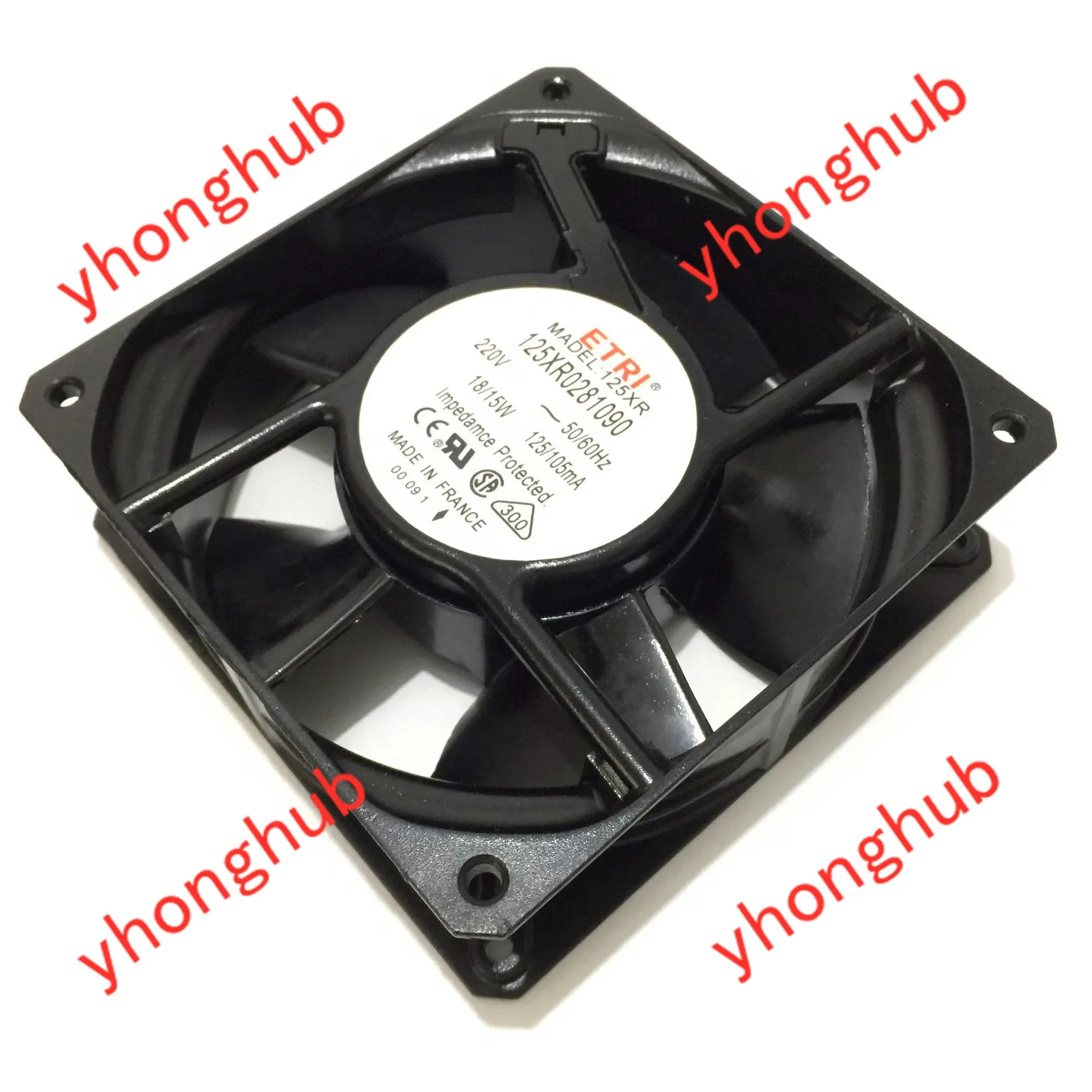 125XR 125XR0281090 AC 220V 125mA 120x120x38mm Server Cooling Fan