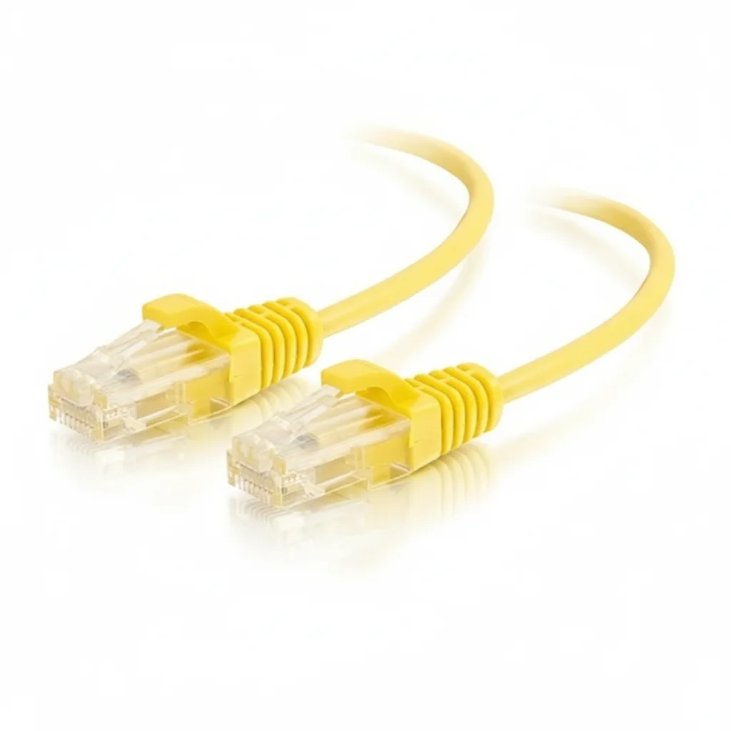 

C2G 757120011743 10-feet CAT6 Slim Ethernet Network Patch Cable - Yellow - Snagless - Unshielded (UTP) - 1 x - Used-Like New