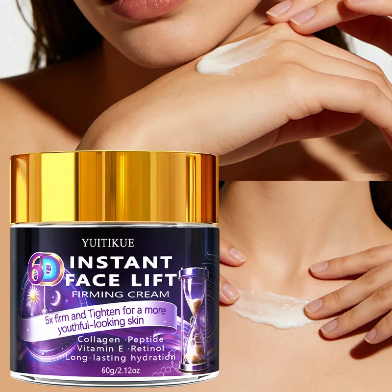 

YUITIKUE 6D Instant Face Lift Firming Cream 60g, 5x Tightening with Collagen, Peptide & Retinol for Youthful Skin & Hydration