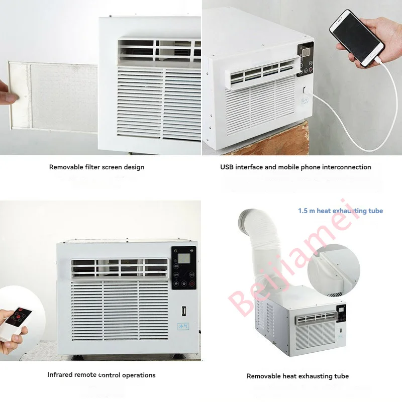 Mobile Small Air Conditioner Refrigerator Mini Air Conditioner Mosquito Net Desktop Mini Refrigerator Pet Cooling With Handle