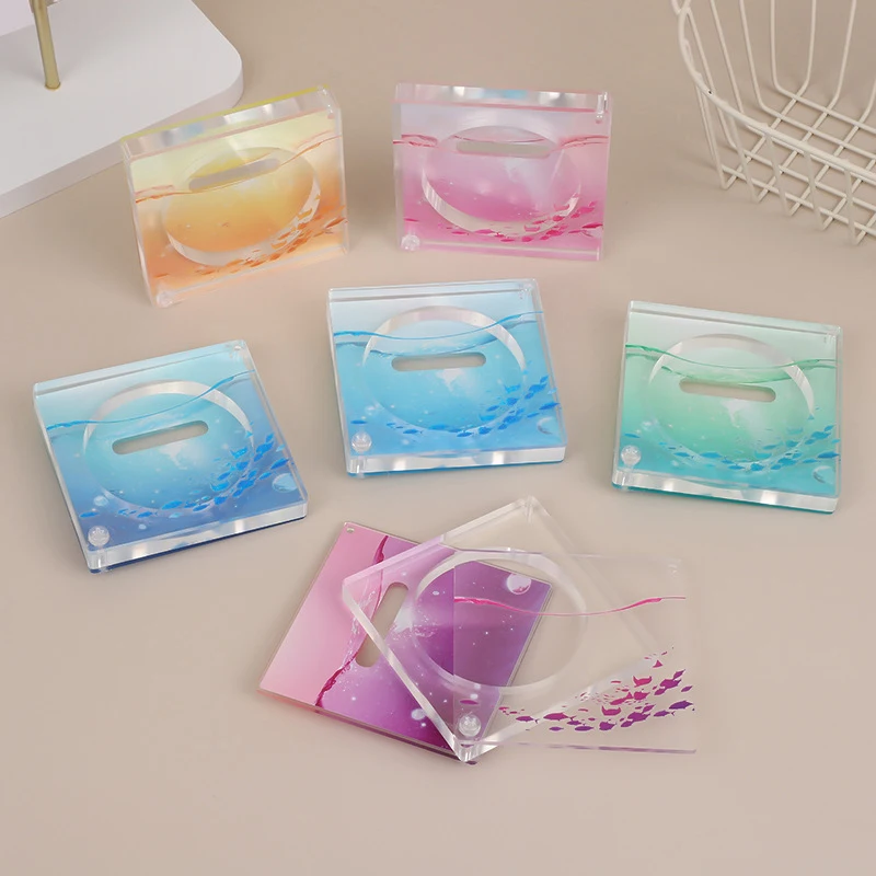 Color Badge Display Ornament Acrylic CD Series Badge Display Brick Cute Badge Display Stand Badge Decoration Tray Pin Protector