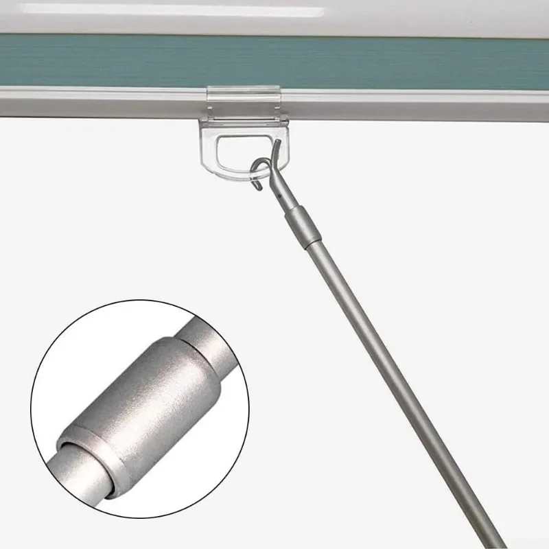 Window Blinds Accessories, 33 To 60cm Telescopic Pull Rod with Hook, Telescopic Window Pole Opener
