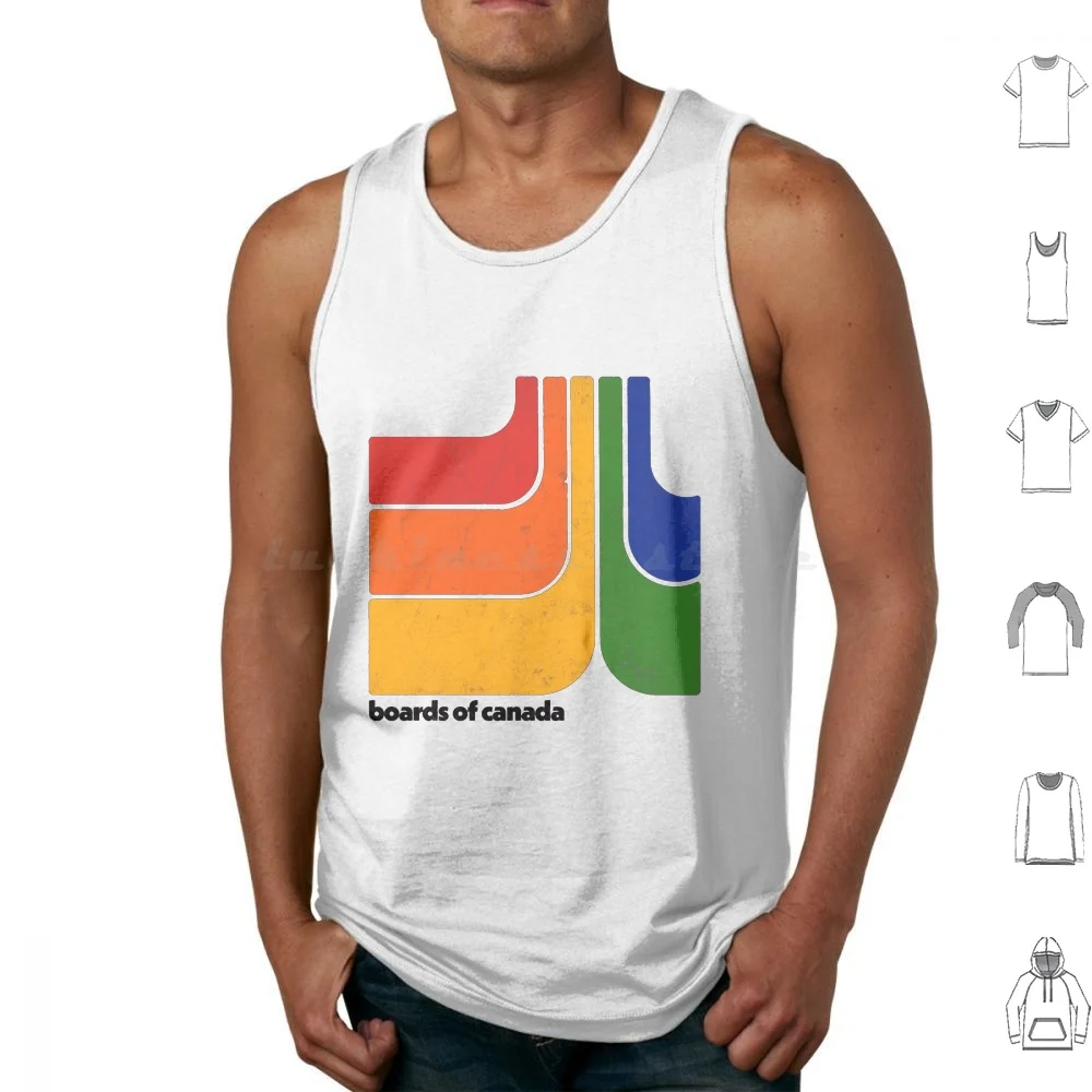 Retro 70S Style Boards Of Canada Fan Tank Tops Vest Sleeveless Boards Of Canada Aquarius Squarepusher Twin Edm Electronica