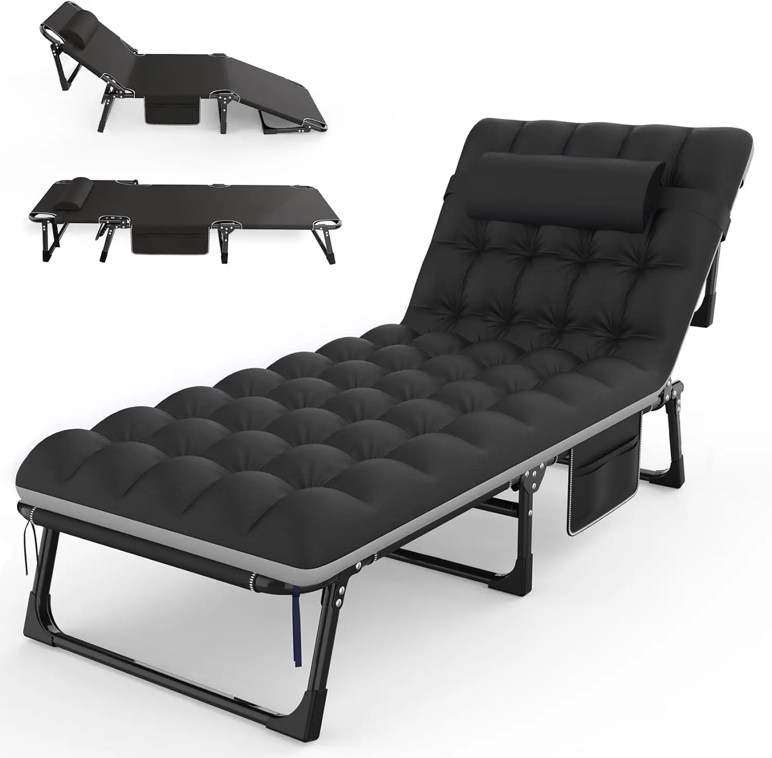 High Quality Multifunction Portable Folding Sofa Bed Metal Frame with Mattress for Home Office Outdoor and Indoor to Go Sofaprom