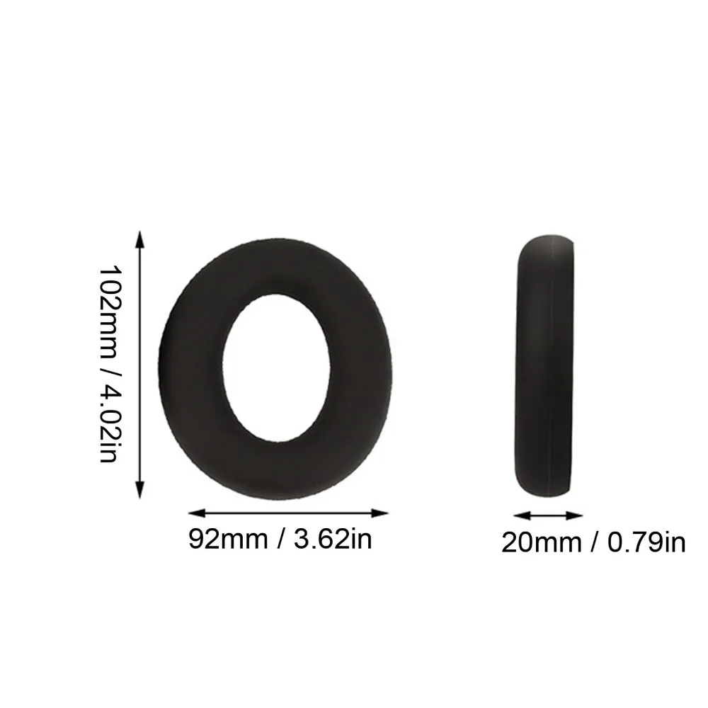 Silicone Ear Pads Cushions + Headband Soft and Comfortable Noise Isolation Ear Cushions for Soundcore By Anker Space Q45 Q30 - view 6