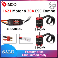 9IMOD Brushless ESC Motor Combo AM32 30A Mini ESC 1621 Motor 3200/3600KV Outrunner Motor For RC 1/18 Crawler Car Axial SCX24