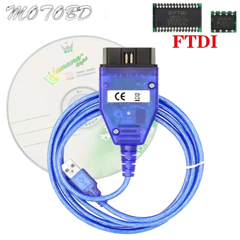 For K+Can K Dcan FTDI FT232RL Diagnostic Interface Cable K+Dcan Car Diagnostic Tool for BMW E60 E90 E91 E92 E93 OBD2 Code Reader