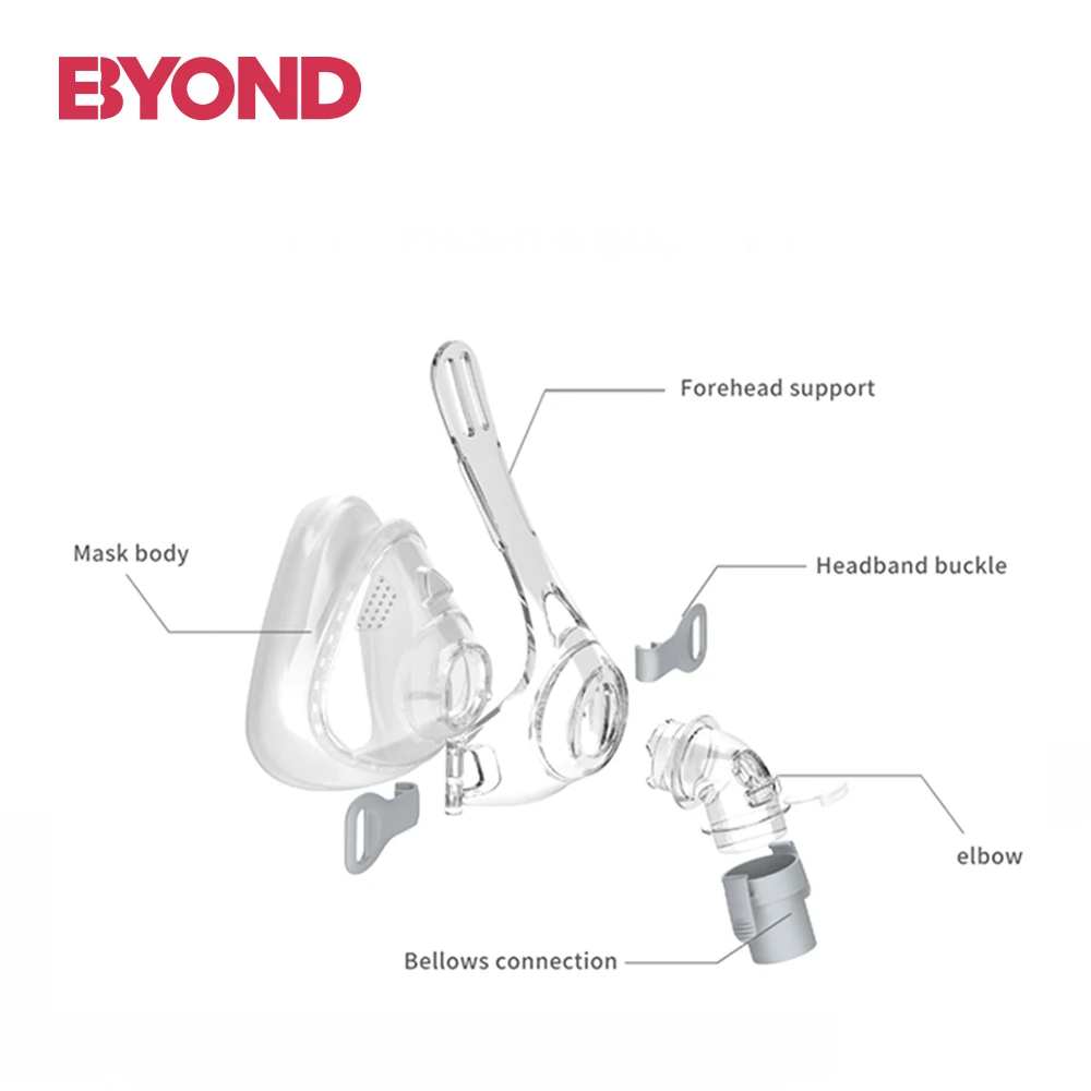 Professional equipment CPAP machine silicone cpap mask with head strap