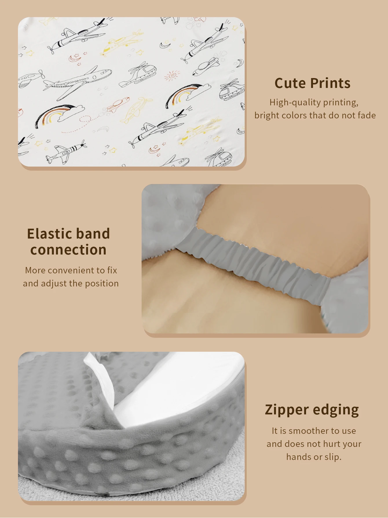 وسادة إسفين للأطفال لمنع البصق، وسادة منحدر للأطفال مضادة للبصق، وسادة دعم جسم الرضع