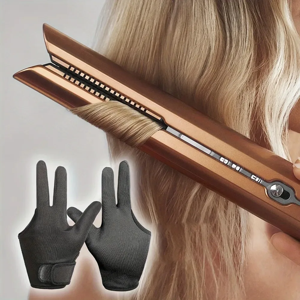 

Термостойкие перчатки с 3 пальцами, варежки, защитные перчатки, перчатки для завивки, многоразовые термостойкие перчатки для укладки волос, парикмахерские инструменты для укладки волос