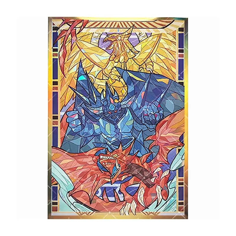 

50 шт./компл. Ю-Ги-ОГ! Slifer the Sky Dragon Obelisk the Tormentor рукав для карты аниме игровая коллекционная карта защитный чехол 63*90 мм