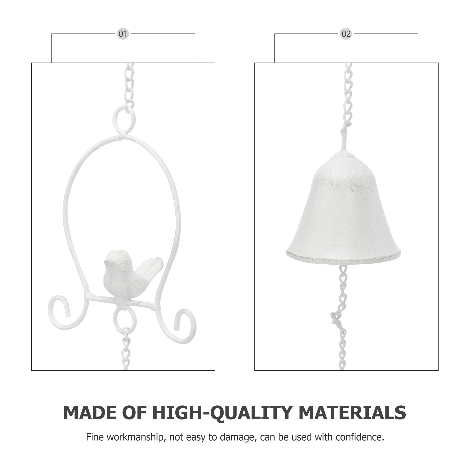 

Little Bird Retro Wind Chime Decorative Beautiful Chimes Decorate Small White Patio Garden Windchime