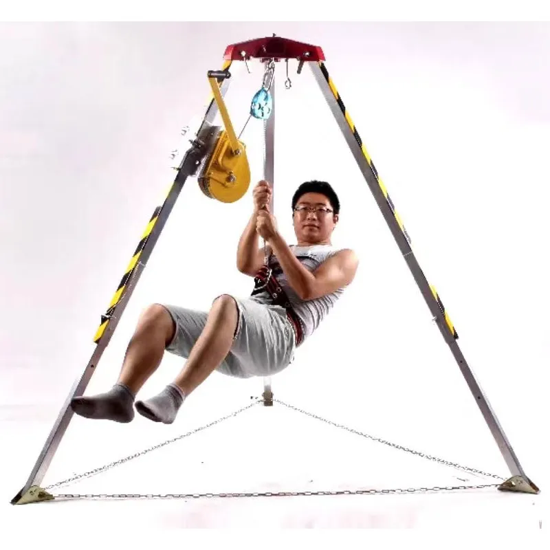 Safety Winch Rescue Aluminum Rescue Tripod Stand Rescue Workplace Safety Tripod