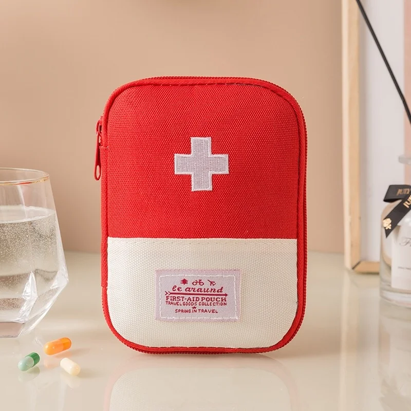 Cute Mini Portable Medicine Bag First Aid Kit Medical Emergency Kits Organizer Outdoor Household Medicine Pill Storage Bag