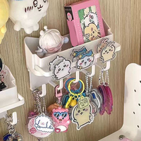 Creative Storage Rack Simple Wall Mounted Hair Accessories Keychain Hook Storage Multifunctional Bathroom Wall Storage Rack