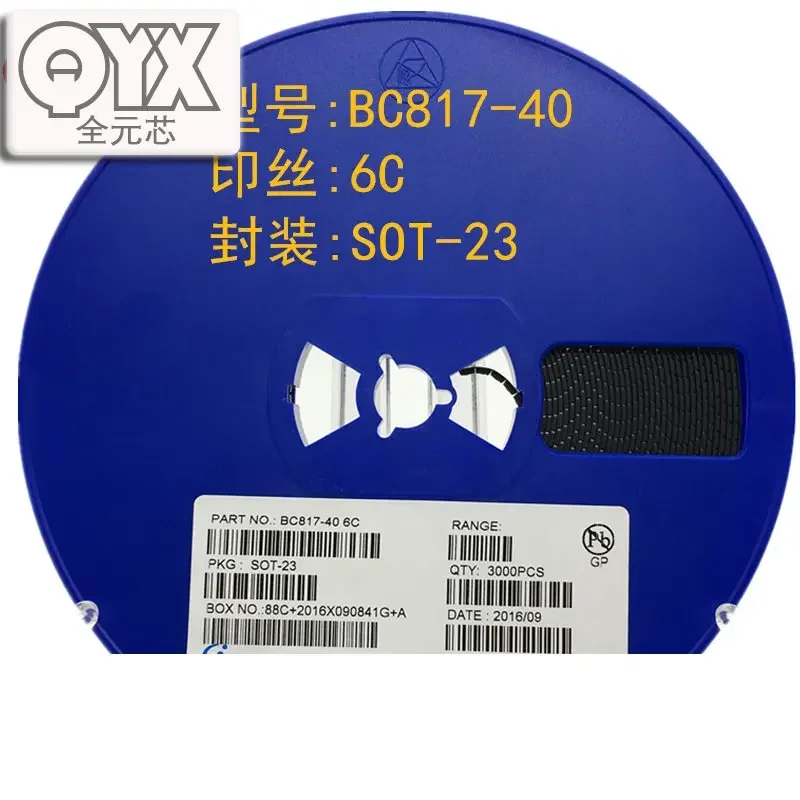 500PCS/LOT BC817-40 SILKSCREEN 6C SOT-23 NPN