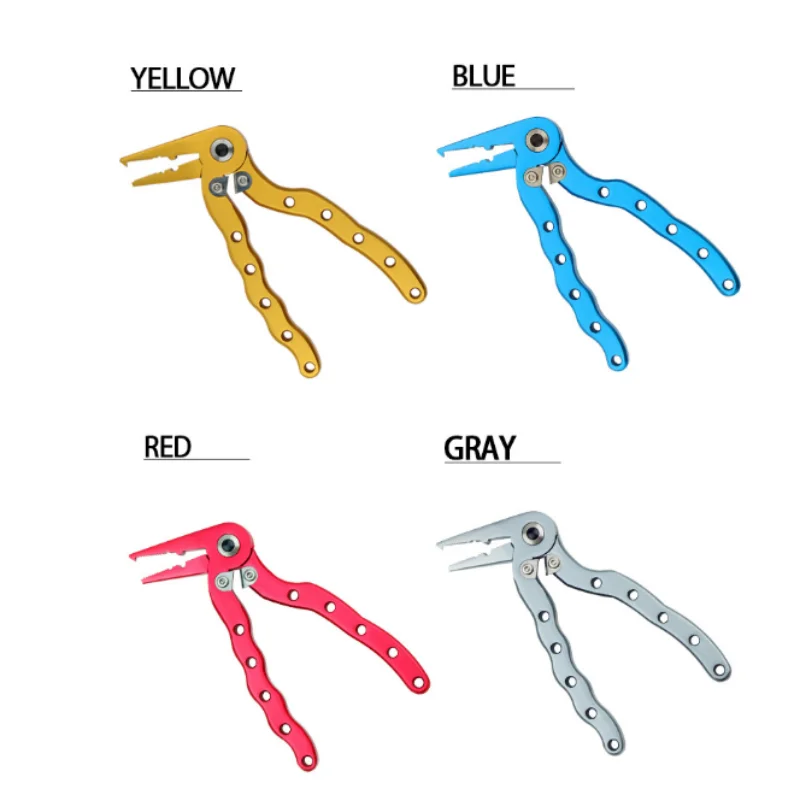 

Y732 Mini Portable Fishing Pliers Aluminum Alloy Wire Cutting Pliers Open-loop Pliers