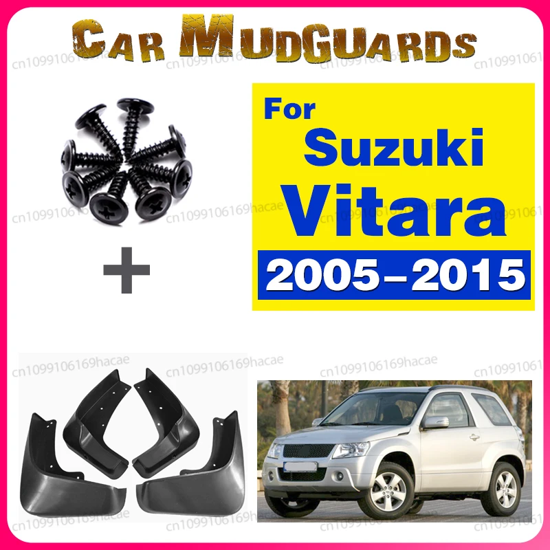 

For Suzuki VITARA 2005-2015 2006 2007 2008 2009 2010 2011 2012 Automotive Tire Mudguard Waterproof Splash Proof 4pcs Accessories