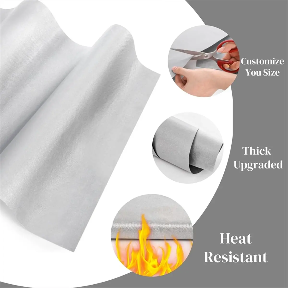 NUOVO pacchetto di cuscini per pressa di calore da 8 pezzi, set di tappetini resistenti al calore 4 cuscini per pressatura a caldo 2 fogli di trasferimento e 2 nastri resistenti