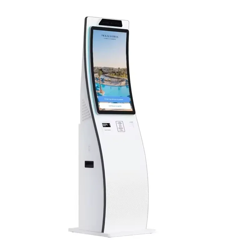 for Self Service Check Out Machines Curved Touch Screen Automatic Payment Terminal Kiosk Supermarket Self Checkout Kiosk