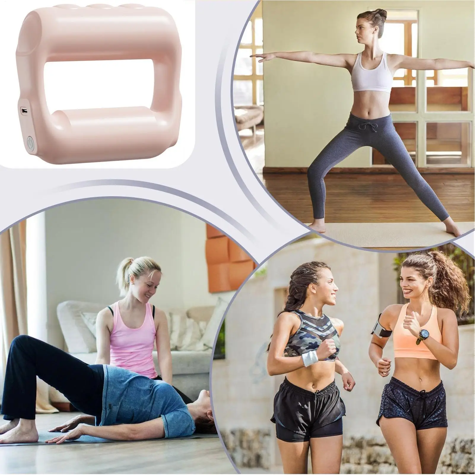 

Cellulite Massager 5 Levels Wireless Fascia Ring Portable Cellulite Massager Ring For Deep Tissue Back Home Thigh Leg Workplace