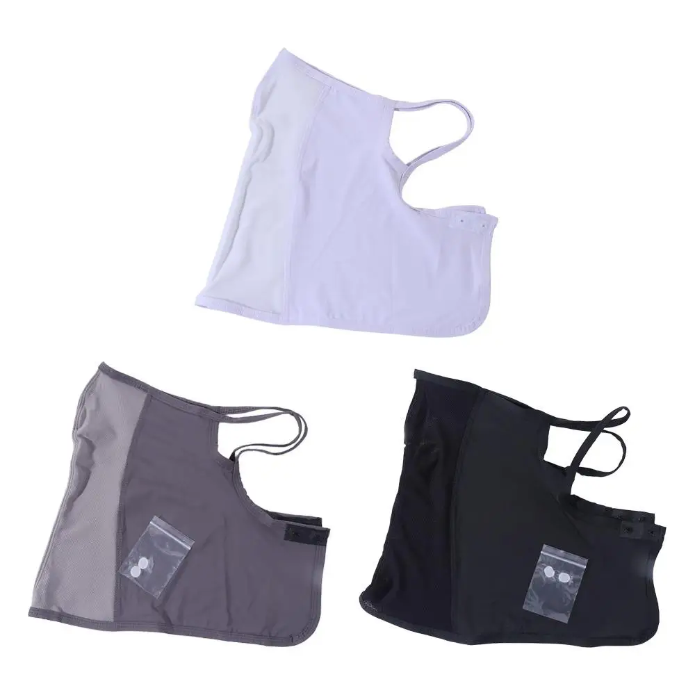 

Fashion Ice Silk Ice Silk Face Scarf Thin Sun Protective Breathable Face Mask Adjustable Anti-UV Summer Sunscreen Mask Unisex