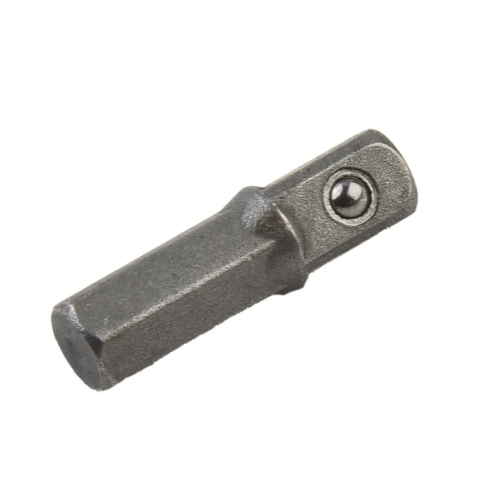 2pcs 1/4 Square Drive To 1/4 Hex Shank Ikets Standard 1/4" Hex Shank Adapter Convekets Standard 1/4" Hex Shank