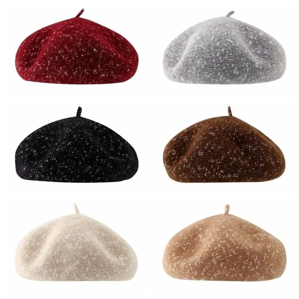 

Fashion Wool Winter Beret Knitted Elastic Wool Warm Hat Soft British Beanie Hat Winter Season