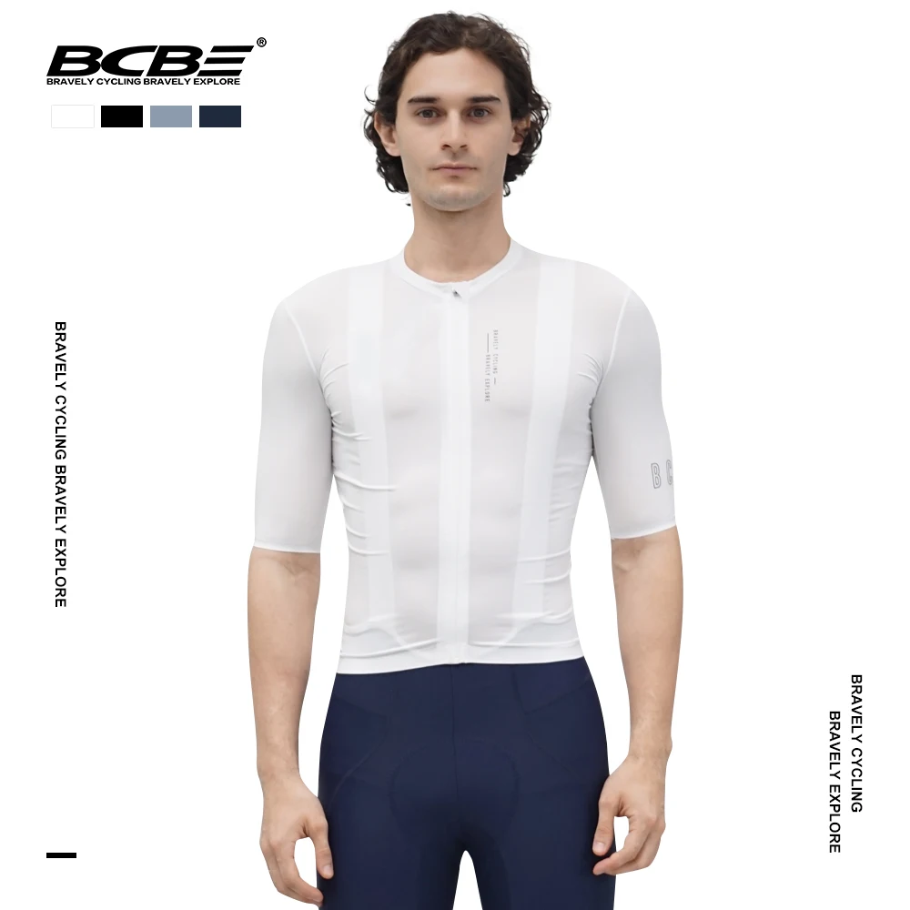 BCBE New Men Cycling Jersey Pro Slim Fit SPF 50 Cycling Jersey Short Sleeve MTB Road Bike Shirts High Quality Bicycle Clothing