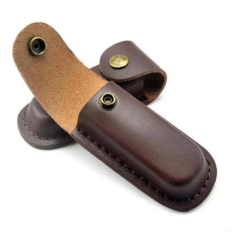 AXYC Portable Folding Knife Storage Sheath Pouches with Belt Loop Leathers Holsters view 4