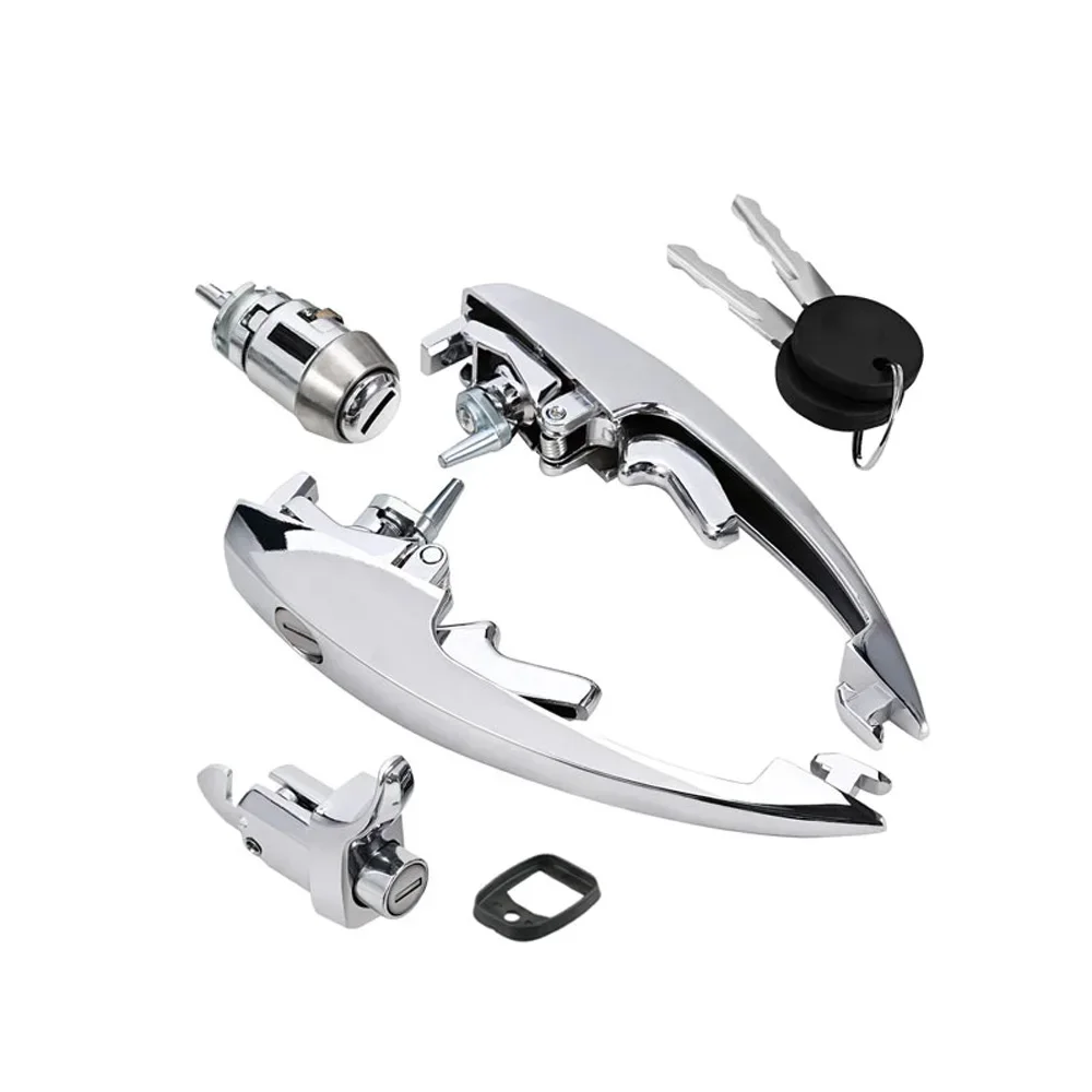 1 مجموعة مقبض باب السيارة الخارجي لشركة فولكس فاجن بيتل 1973-2004 111837205J 1BM827503 1BM837205 #3