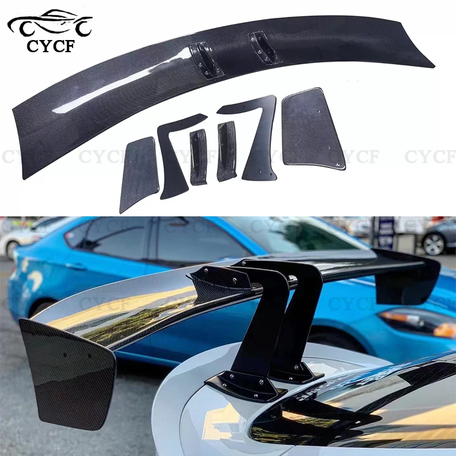 For Toyota Supra GR A90 A91 2019 + V Style Carbon Fiber Duckbill Rear Trunk Wing Spoiler Rear Trunk Duck Spoiler Wing