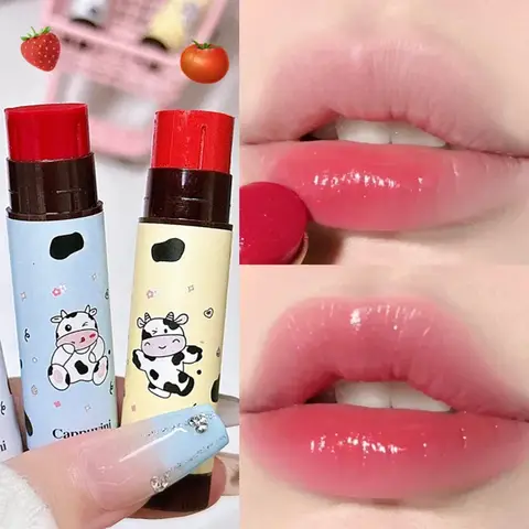 보습 립밤 젤리 컬러 립스틱, 지속적인 영양 공급, 입술 라인 감소, 건조 방지 수분 공급, 립 케어 립스틱, 1 개, 3 개
