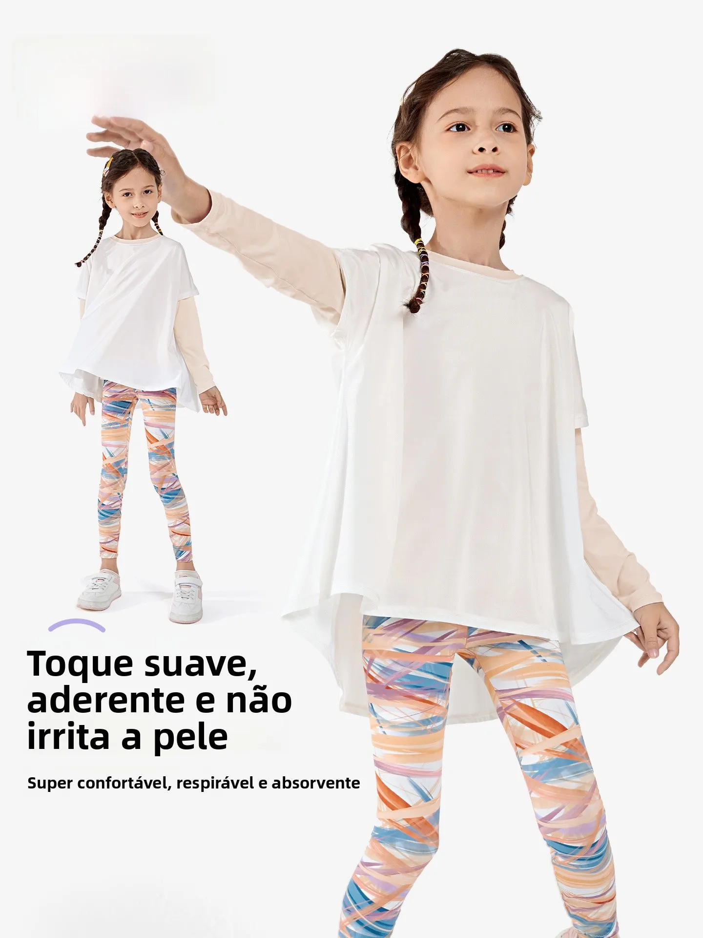 girls'-summer-lightweight-quick-dry-cool-feeling-sun-protection-clothing-sports-suit-long-sleeve-nylon-spandex-children's-out